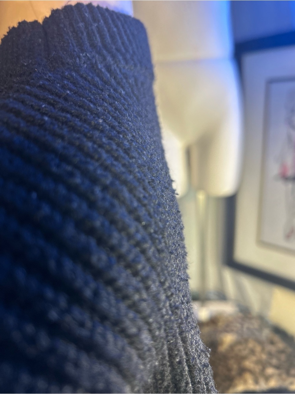 Celine Pre-Loved Black Ribbed Logo Crewneck Sweater -Unisex - Picture 9 of 9